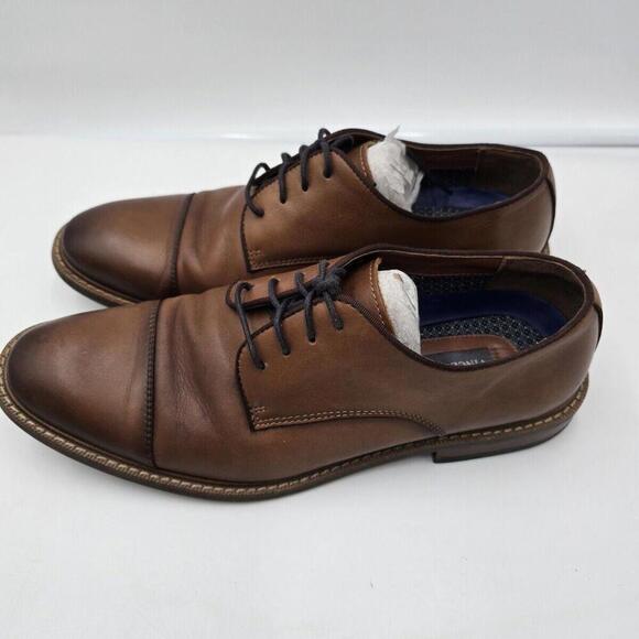 Vince Camuto Lamson Cap Toe Oxford, Brown Leather, Men's 9.5 M‎ - Picture 1 of 10